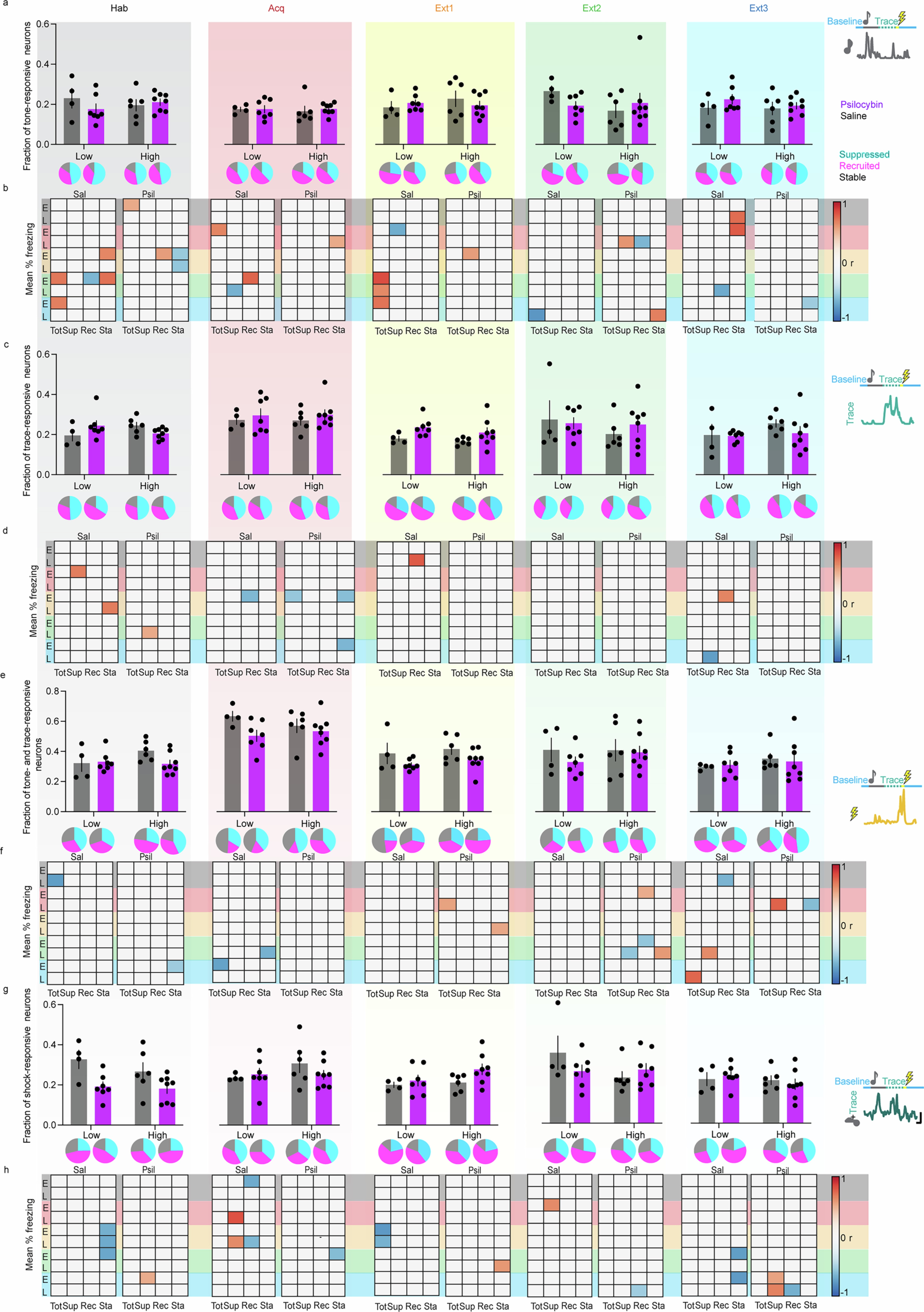 Extended Data Fig. 3: All recorded RSC neurons.