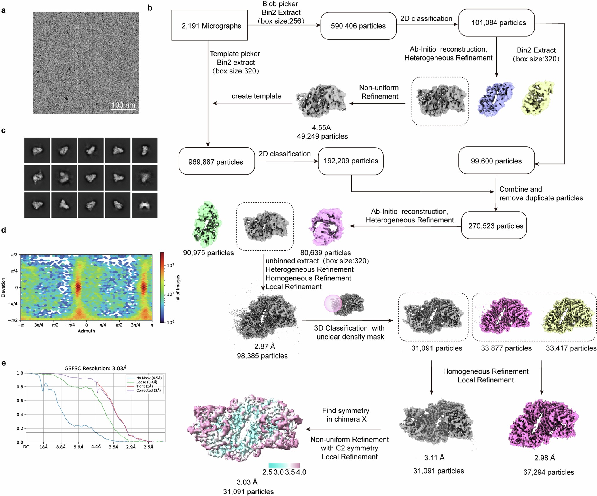 Extended Data Fig. 4: Flowchart of cryo-EM data processing for the human MPU complex.