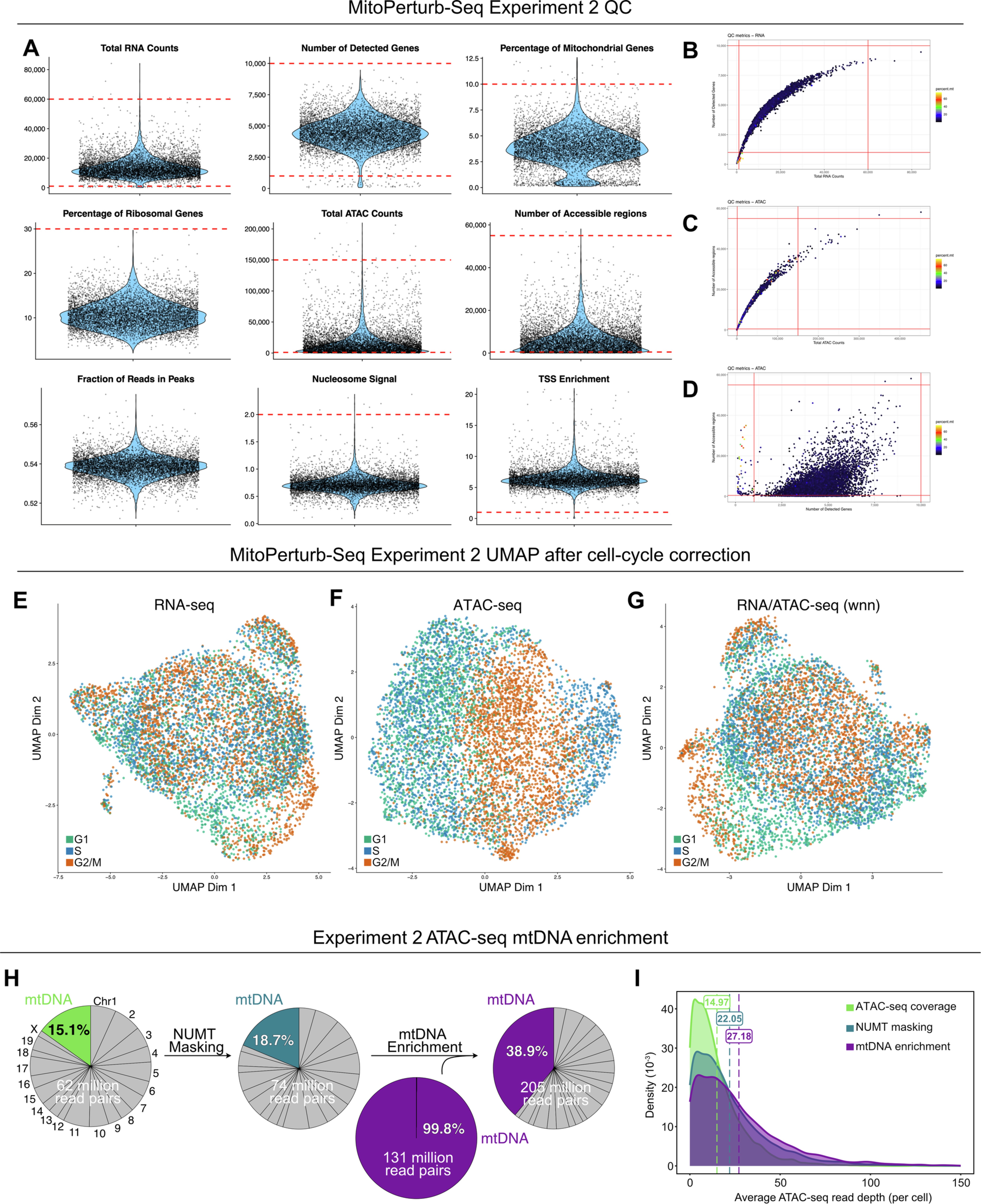 Extended Data Fig. 3: Quality control steps of experiment 2.