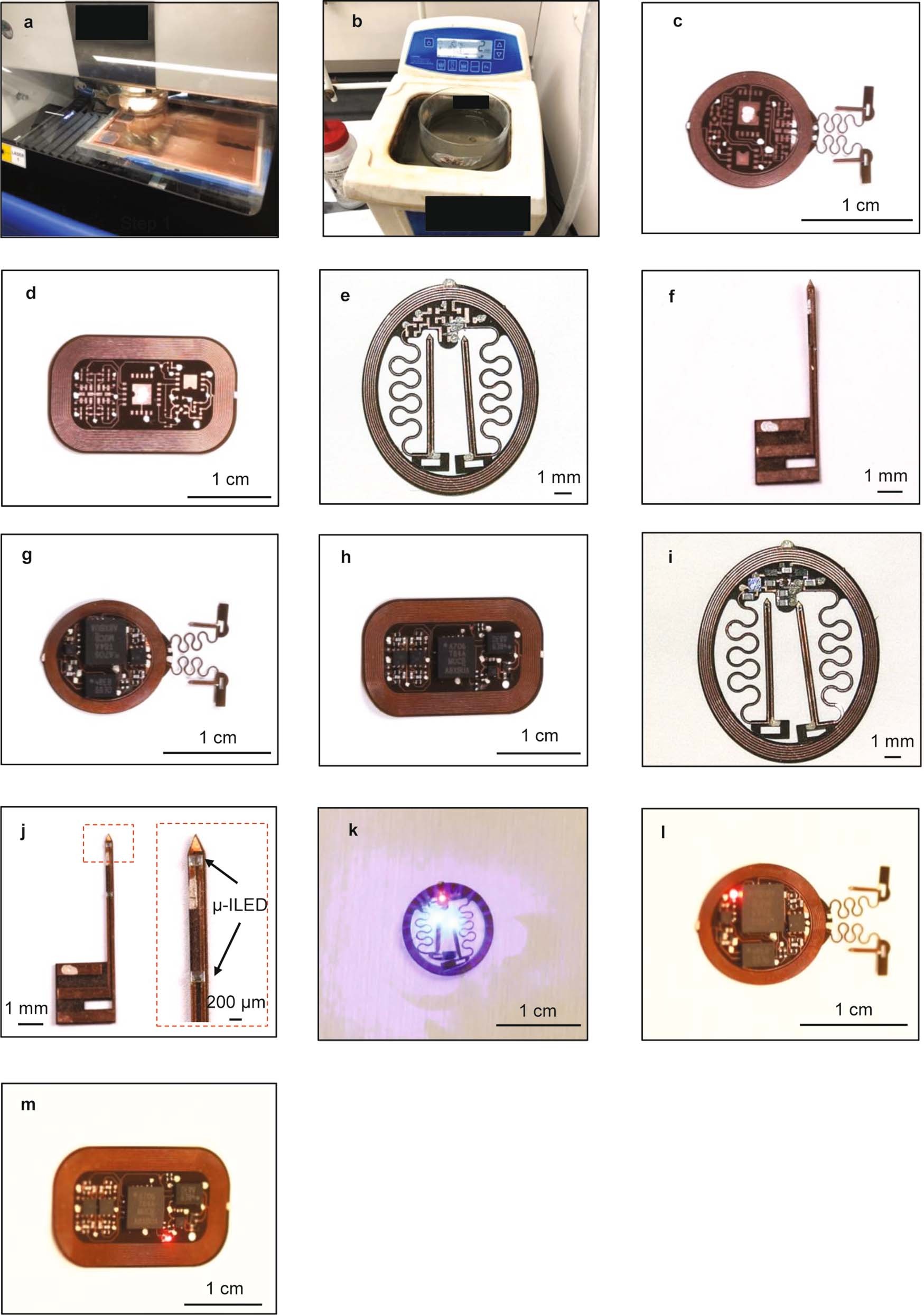 Extended Data Fig. 1: Preparation of the electronic module and probes.