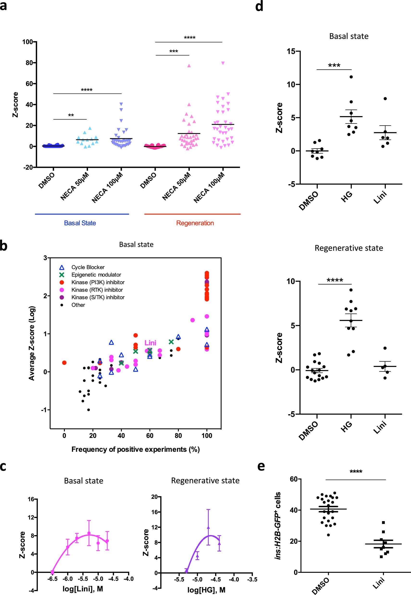 Extended Data Fig. 1: In vivo chemical screen identifies stimulators of β-cell proliferation in zebrafish (related to Fig. 1).