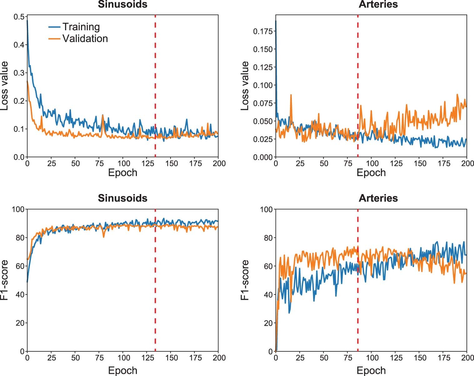 Extended Data Fig. 6: Training evolution with our proposed MS-ME model.