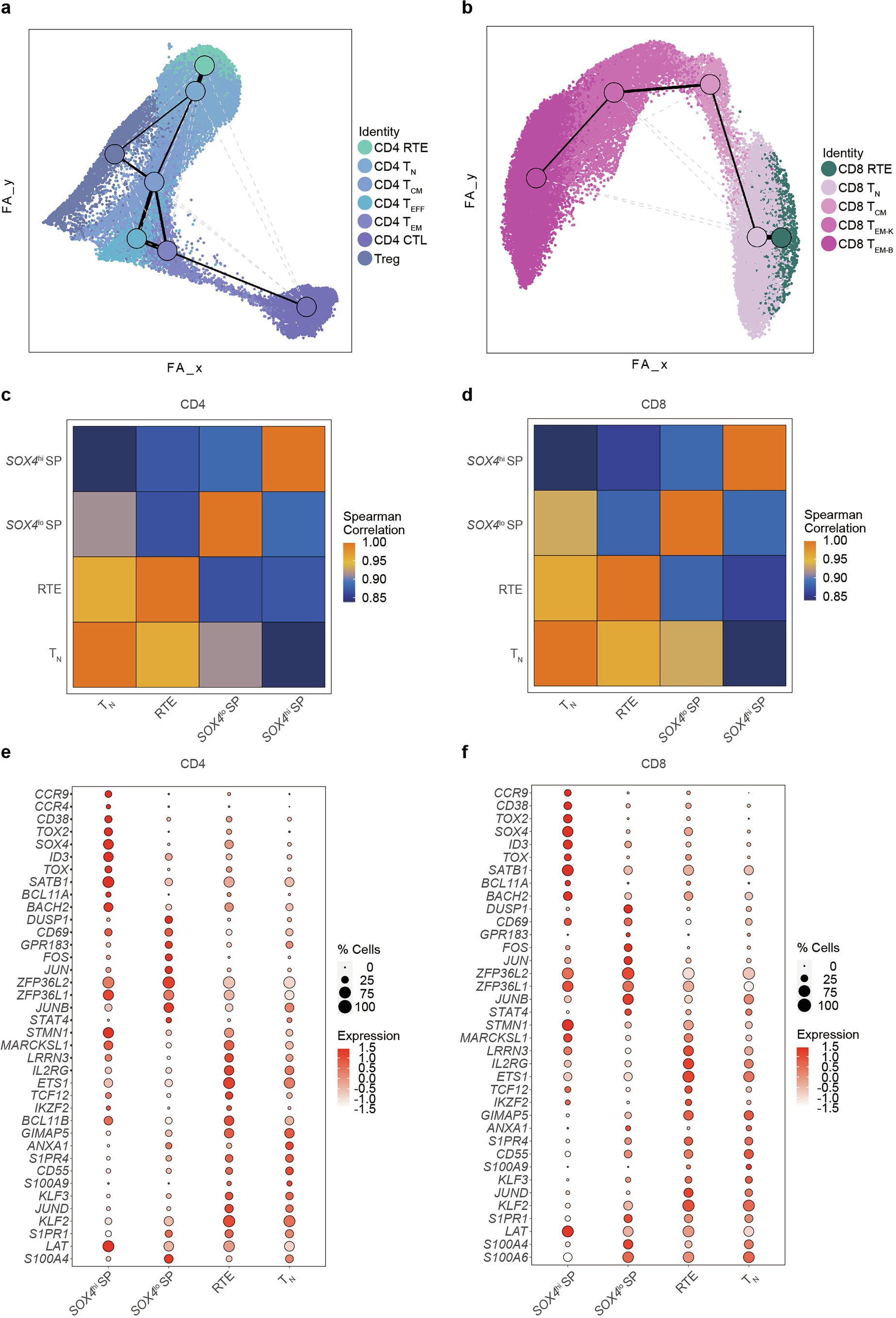 Extended Data Fig. 7: Identification of human Recent Thymic Emigrants (RTEs).
