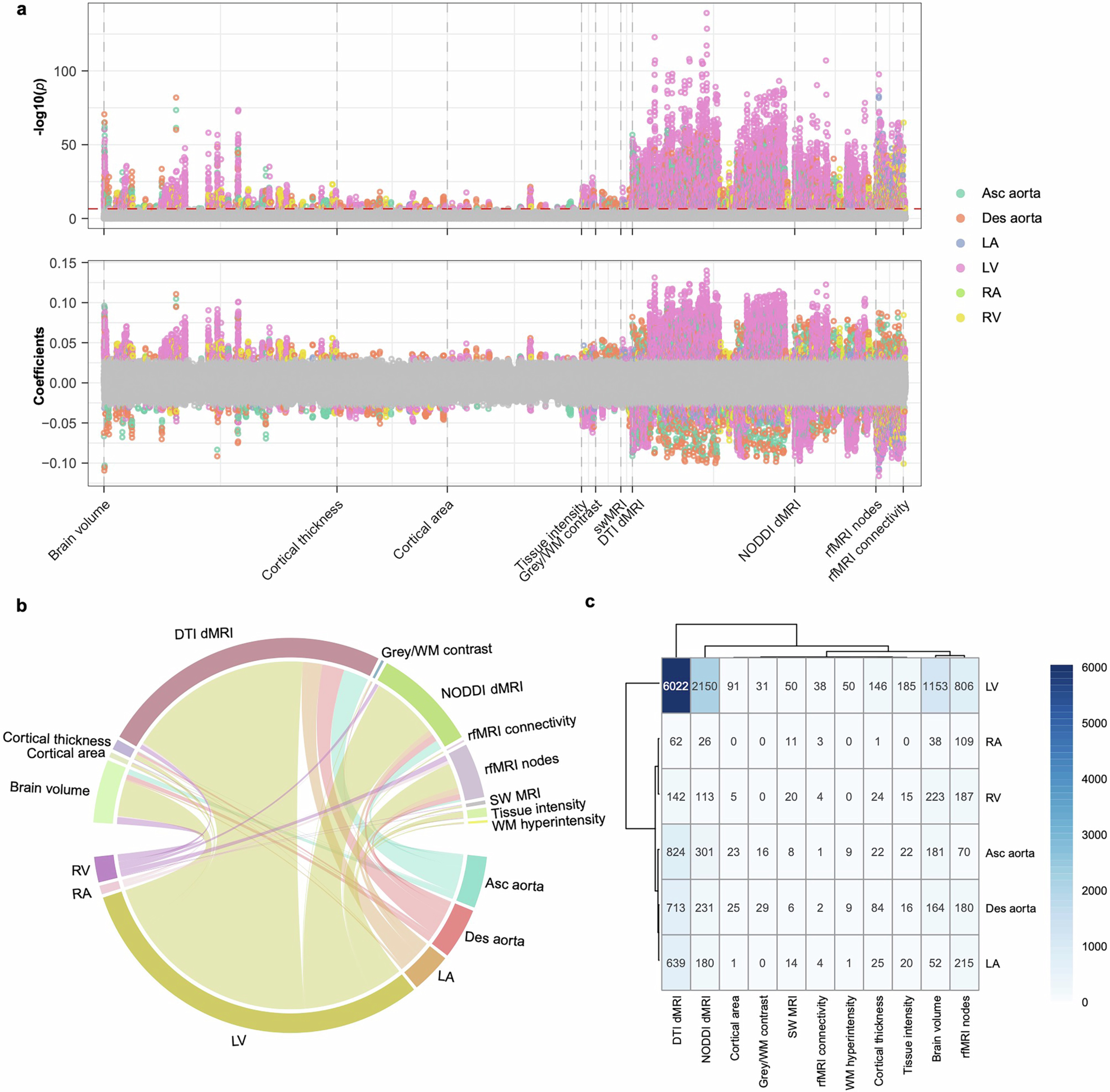Extended Data Fig. 1: Univariate correlation between CMR and BMR traits.