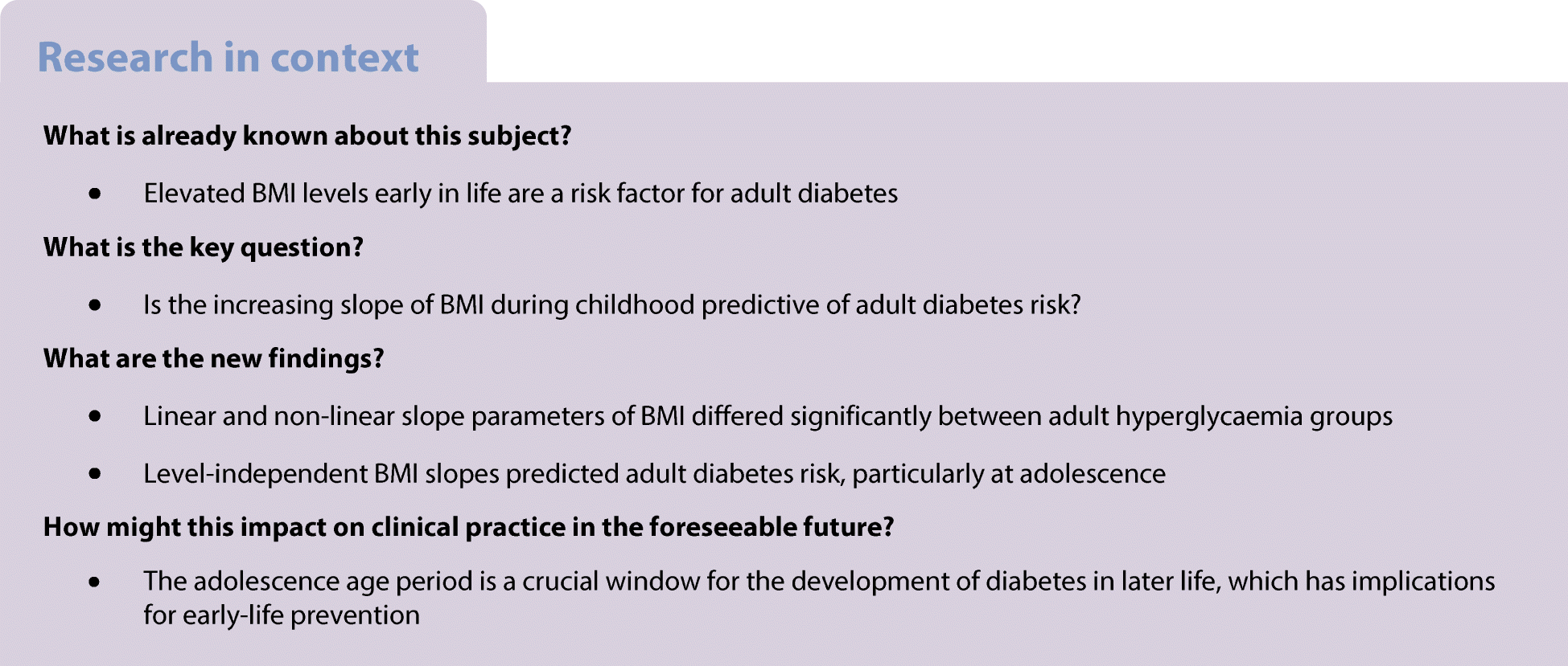Trajectories Of Childhood Bmi And Adult Diabetes The Bogalusa