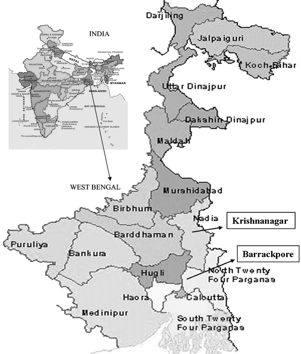 Barrackpore In West Bengal Map Figure 1 | Bacterial Population Structure Of The Jute-Retting Environment | Springerlink Barrackpore In West Bengal Map Figure 1 | Bacterial Population Structure Of The Jute-Retting Environment | Springerlink