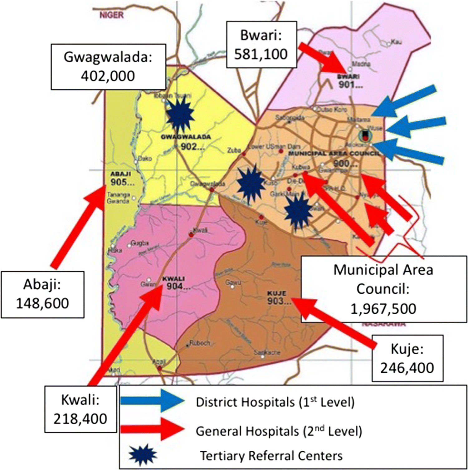 Map Of Gwagwalada Area Council Figure 2 | Correction To: Assessment Of Capacity To Meet Lancet Commission  On Global Surgery Indicators In The Federal Capital Territory, Abuja,  Nigeria | Springerlink