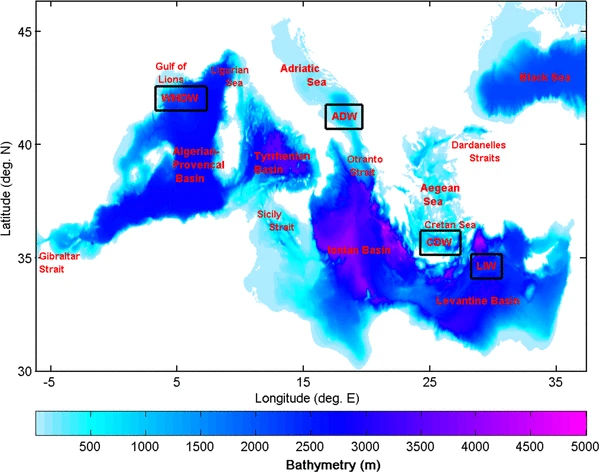 Mediterranean sea water budget long-term trend inferred from salinity observations