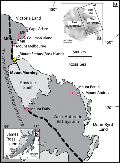 Cape Adare Antarctica Map Figure 1 | Geochronology Of Mount Morning, Antarctica: Two-Phase Evolution  Of A Long-Lived Trachyte-Basanite-Phonolite Eruptive Center | Springerlink