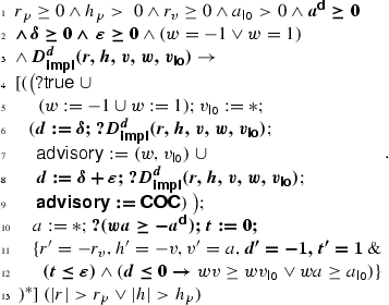 A Formally Verified Hybrid System For Safe Advisories In The Next Generation Airborne Collision Avoidance System Springerlink