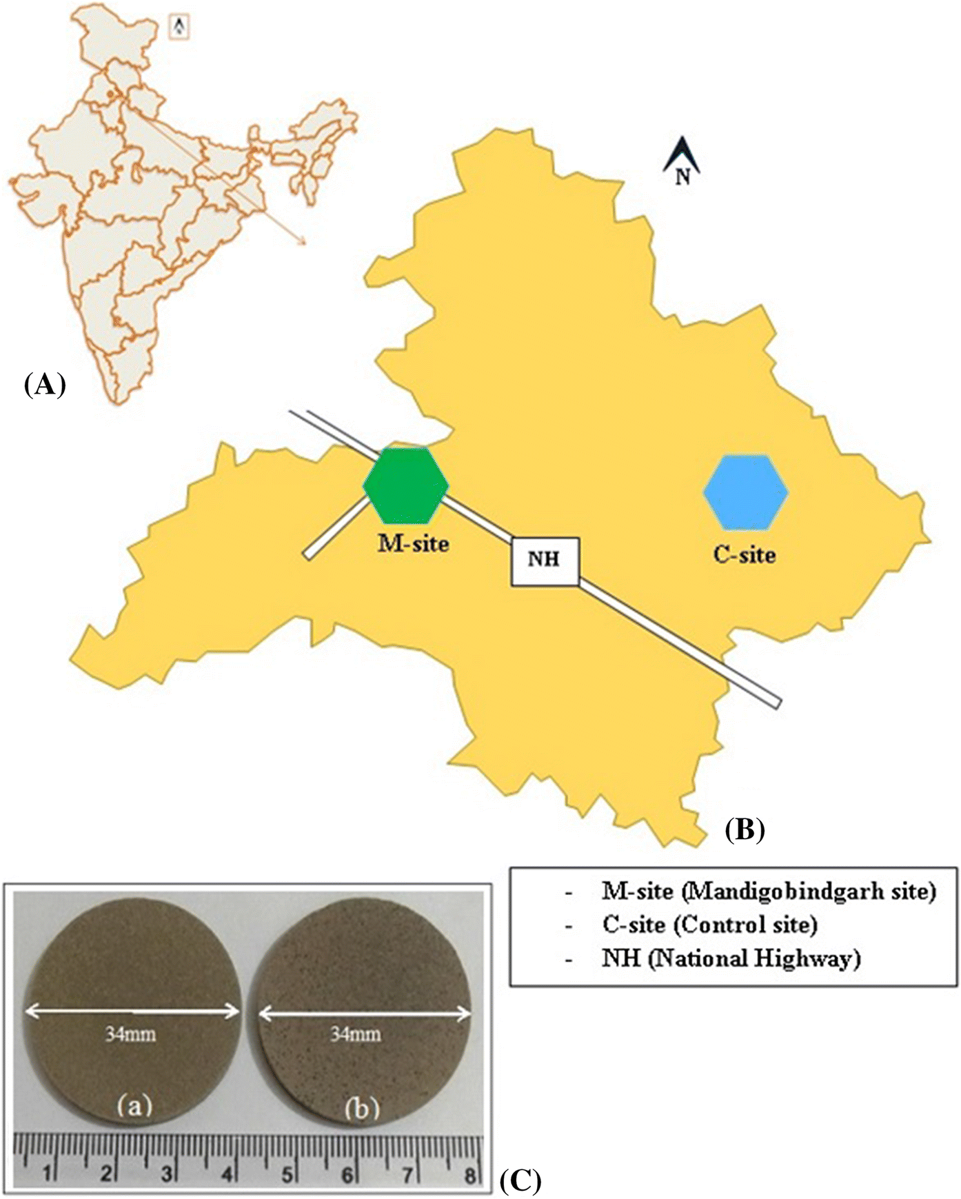 Fatehgarh Sahib District Map Figure 1 | Health Concerns On Provisional Tolerable Weekly Intake Of  Aluminium In Children And Adults From Vegetables In Mandi-Gobindgarh  (India) | Springerlink