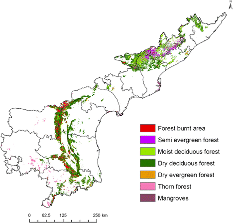 Andhra Pradesh Forest Map Figure 4 | Geospatial Monitoring And Prioritization Of Forest Fire  Incidences In Andhra Pradesh, India | Springerlink