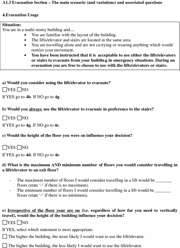 Human Factors Associated With The Selection Of Lifts Elevators Or