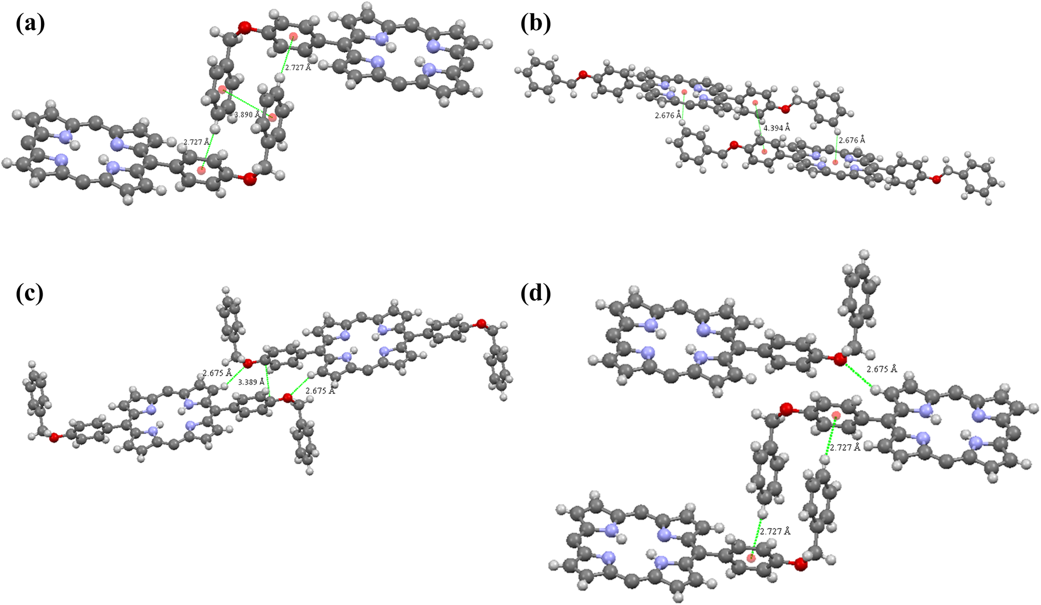 Figure 3 Aromatic C H P C H O And Parallel Aromatic Aromatic Interactions In The Crystal Structure Of Meso Tetrakis 4 Benzyloxy Phenyl Porphyrin Springerlink