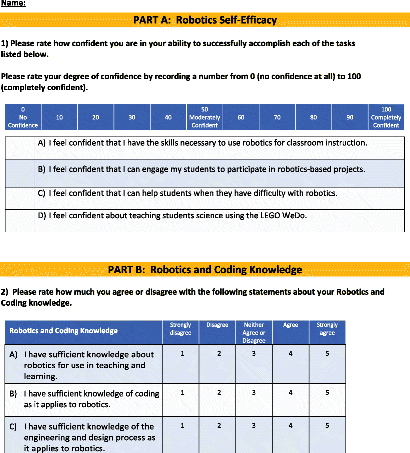 Effect of Robotics on Elementary Preservice Teachers’ Self-Efficacy
