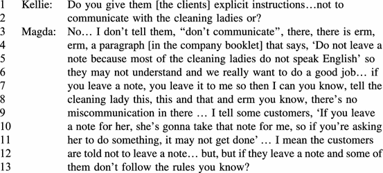Please Do Not Leave Any Notes For The Cleaning Lady As Many Do Not Speak English Fluently Policy Power And Language Brokering In A Multilingual Workplace Springerlink Please Do Not Leave Any Notes For The Cleaning Lady As Many Do Not Speak English Fluently Policy Power And Language Brokering In A Multilingual Workplace Springerlink