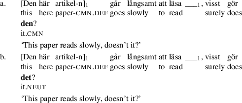 Agreement And Reconstruction Correlate In Swedish Springerlink