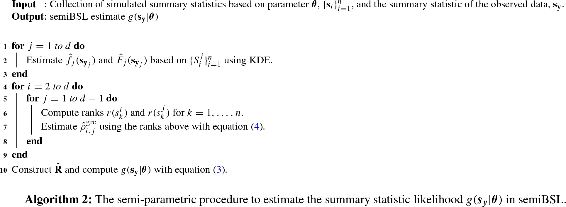 Robust Bayesian Synthetic Likelihood Via A Semi Parametric Approach Springerlink