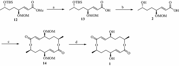 Scheme 3 Stereoselective Total Synthesis Of Pyrenophorol Springerlink