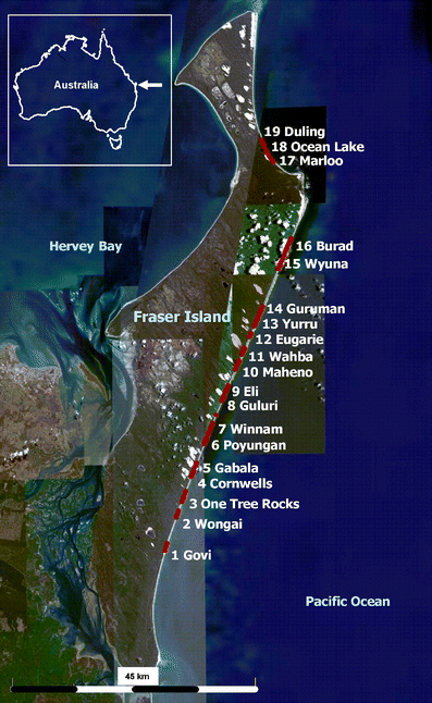 Fraser Island Map Camping Zones Figure 1 | Physical Damage To Coastal Dunes And Ecological Impacts Caused  By Vehicle Tracks Associated With Beach Camping On Sandy Shores: A Case  Study From Fraser Island, Australia | Springerlink