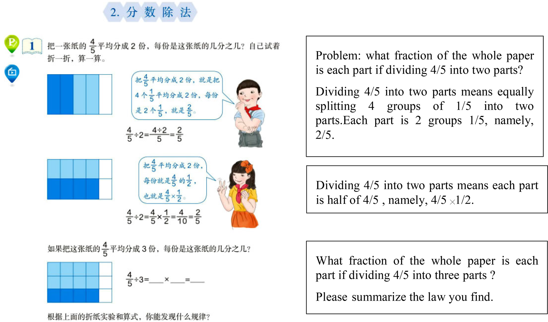 Figure 8 Bridging Whole Numbers And Fractions Problem Variations In Chinese Mathematics Textbook Examples Springerlink