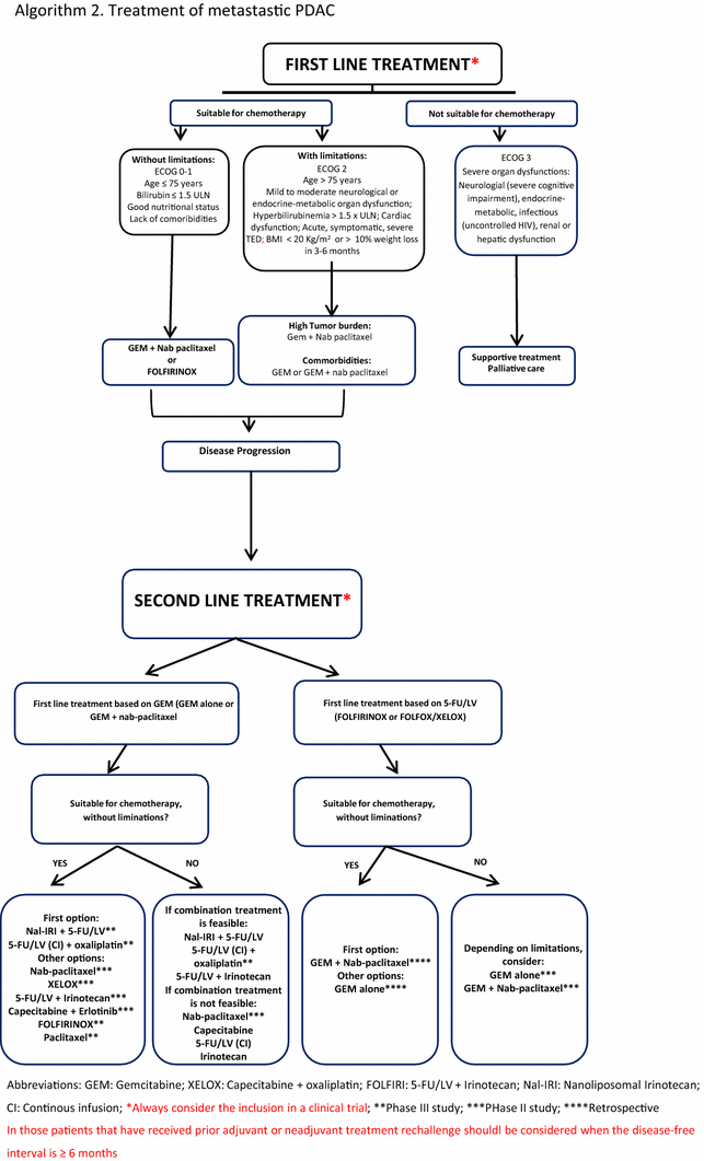 Consensus Guidelines For Diagnosis Treatment And Follow Up Of Patients With Pancreatic Cancer In Spain Springerlink