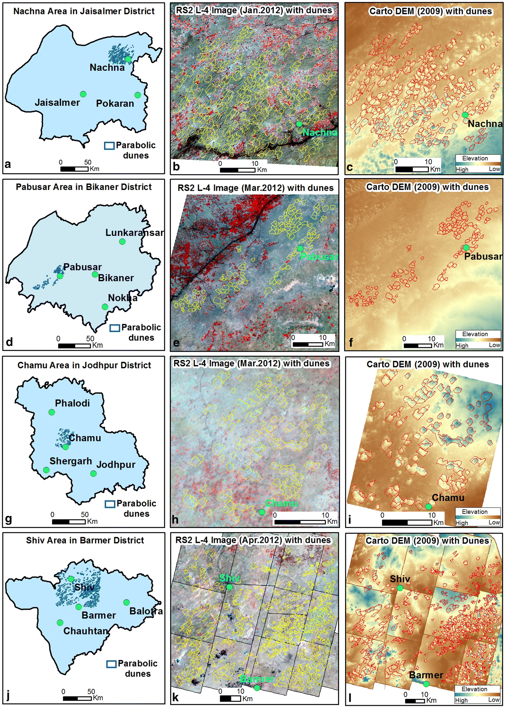 Satellite Map Of Jodhpur Figure 3 | Analysis Of Parabolic Dune Morphometry And Its Migration In Thar  Desert Area, India, Using High-Resolution Satellite Data And Temporal Dem |  Springerlink