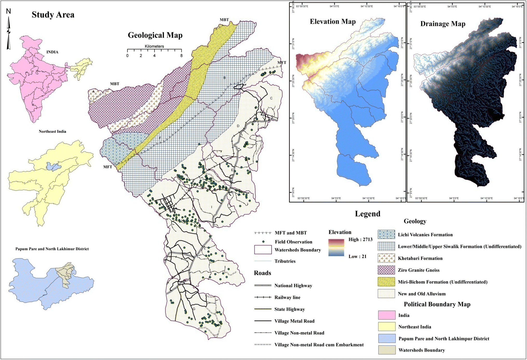 Lower Subansiri District Map Figure 1 | Watersheds Characteristics And Prioritization Using Morphometric  Parameters And Fuzzy Analytical Hierarchal Process (Fahp): A Part Of Lower  Subansiri Sub-Basin | Springerlink