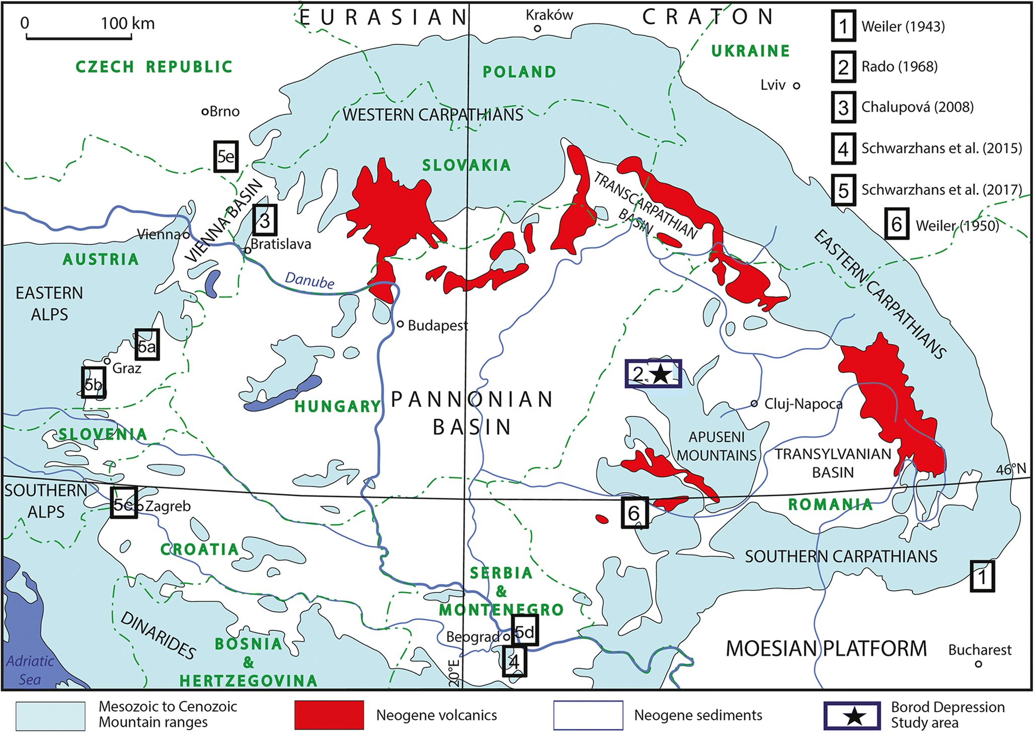 Figure 1 A Unique Middle Miocene Sarmatian Fish Fauna From Coastal Deposits In The Eastern Pannonian Basin Romania Springerlink
