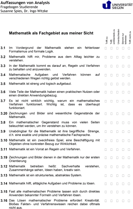 Domain Specific Beliefs Of School Calculus Springerlink