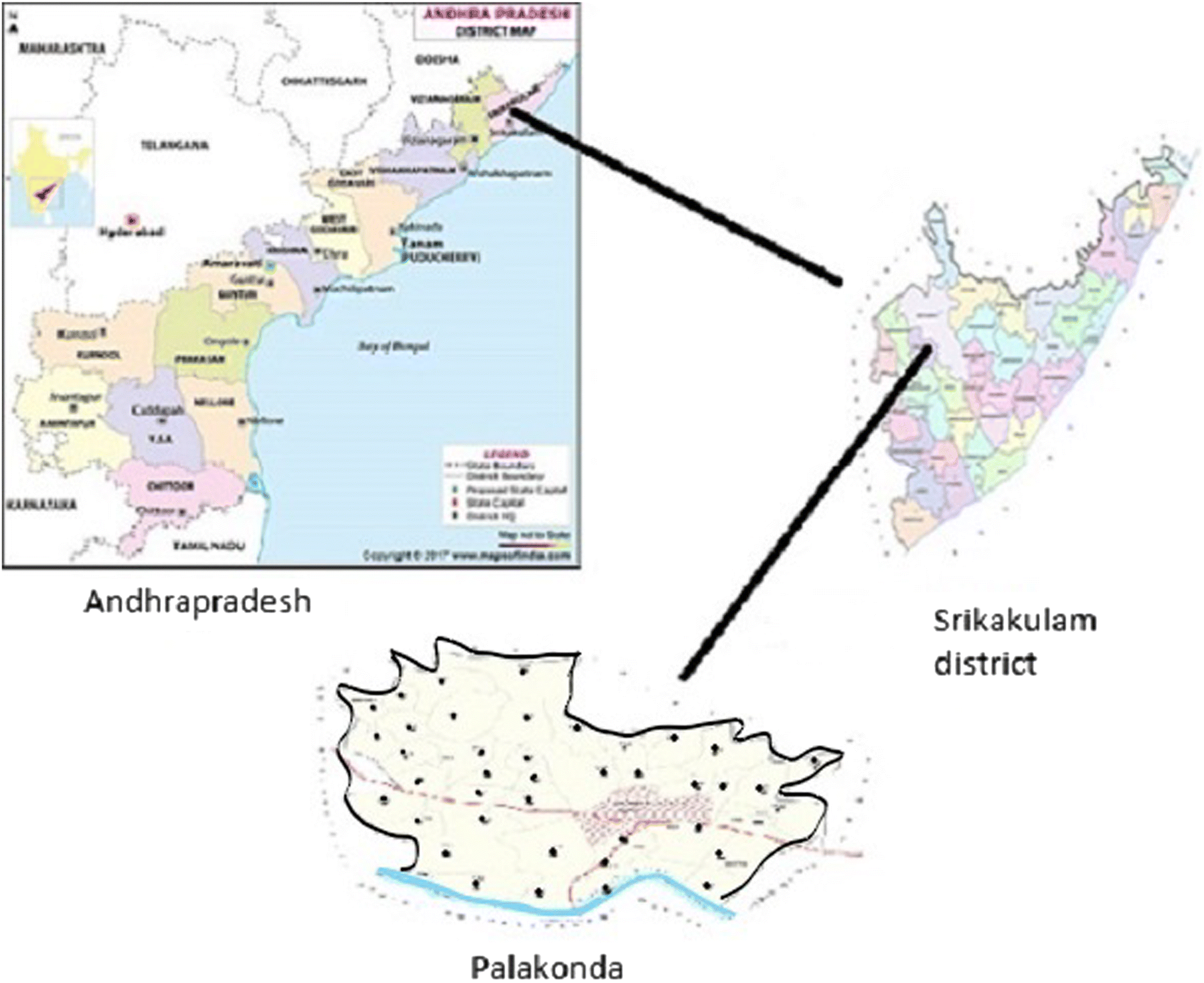 Srikakulam District Map With Mandals Figure 1 | Water Quality Index Method In Assessing Groundwater Quality Of  Palakonda Mandal In Srikakulam District, Andhra Pradesh, India |  Springerlink