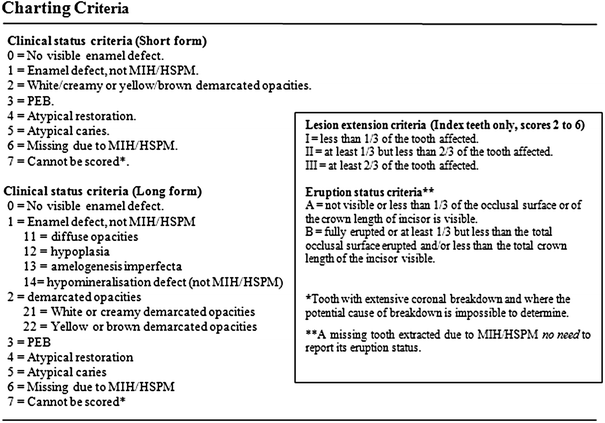 Molar Incisor Hypomineralisation Mih Training Manual For