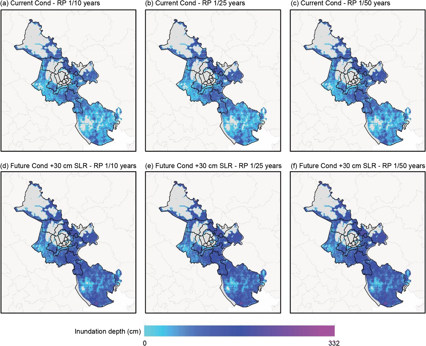 50 Year Flood Map Figure 2 | Exposure To Floods, Climate Change, And Poverty In Vietnam |  Springerlink