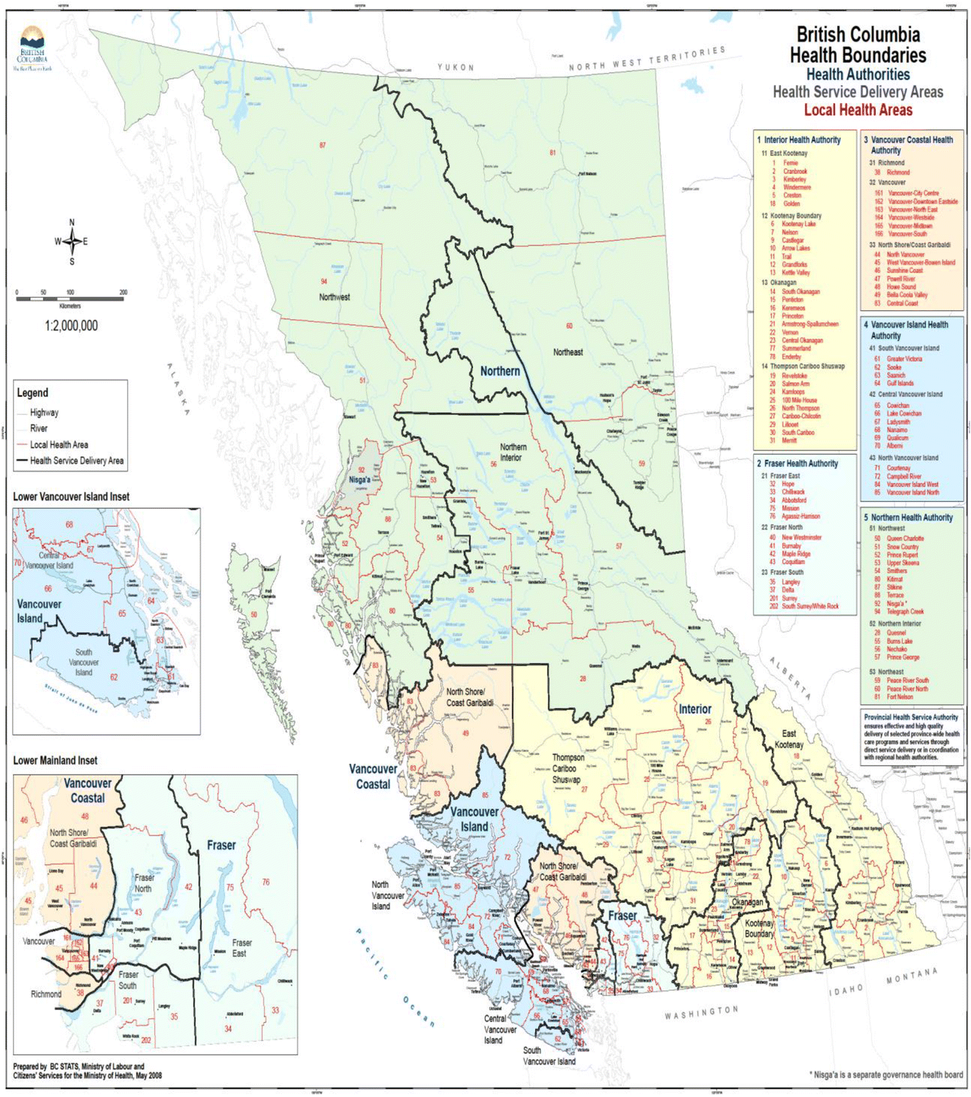 Central Interior Bc Map Figure 1 | Estimating The Underlying Infant Mortality Rates For Small  Populations, Even Those Reporting Zero Infant Deaths: A Case Study Of 66  Local Health Areas In British Columbia | Springerlink