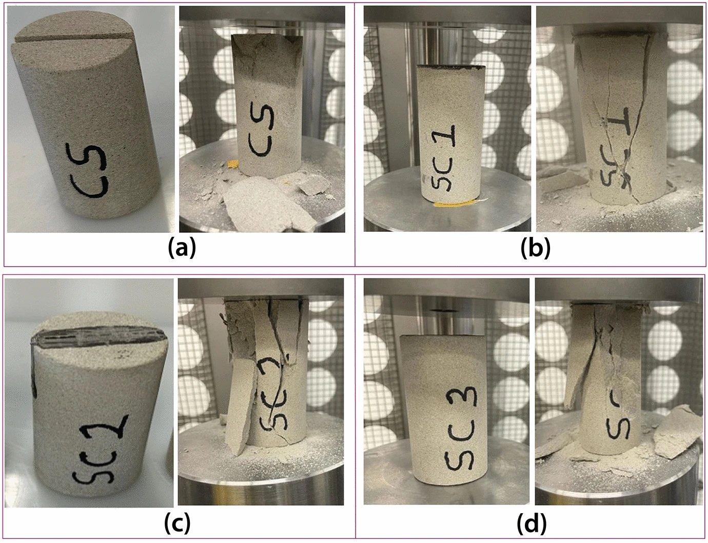 Behavior of cemented rock cracks