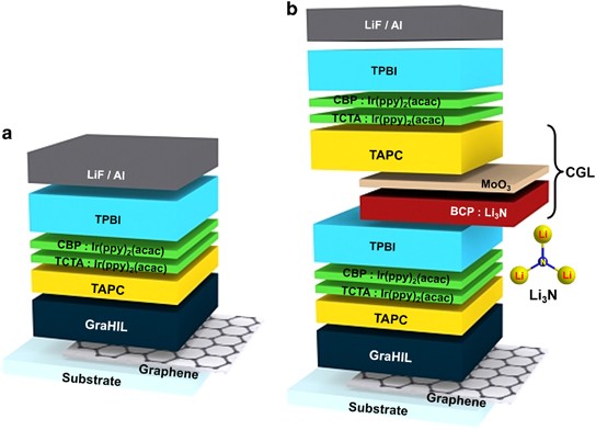Approaching ultimate flexible organic light-emitting diodes using a  graphene anode | NPG Asia Materials