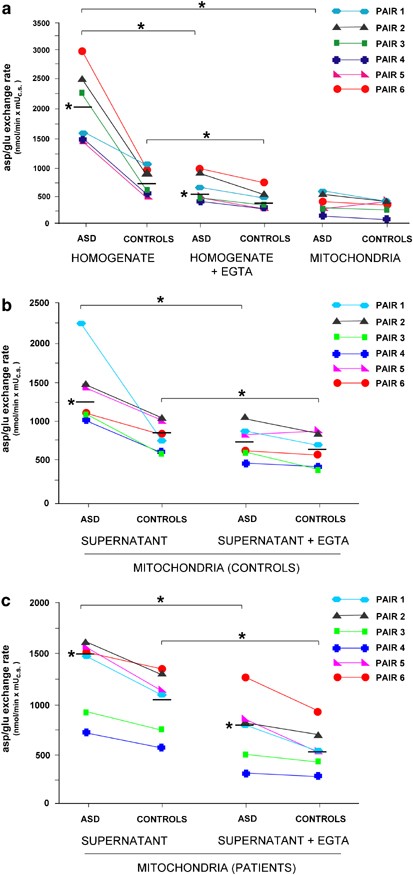 Altered calcium homeostasis in autism-spectrum disorders: evidence from  biochemical and genetic studies of the mitochondrial aspartate/glutamate  carrier AGC1 | Molecular Psychiatry