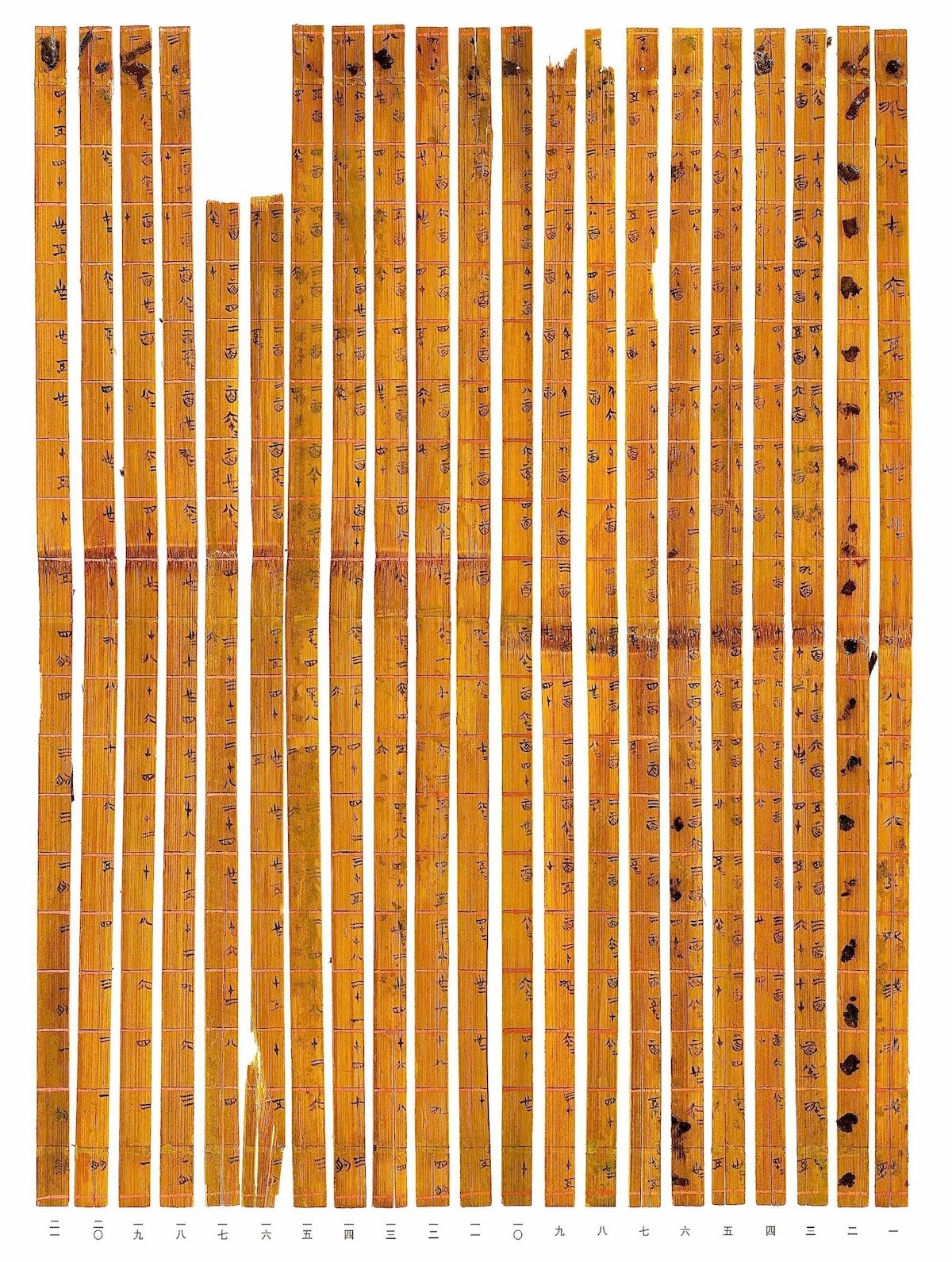 Ancient times table hidden in Chinese bamboo strips | Nature