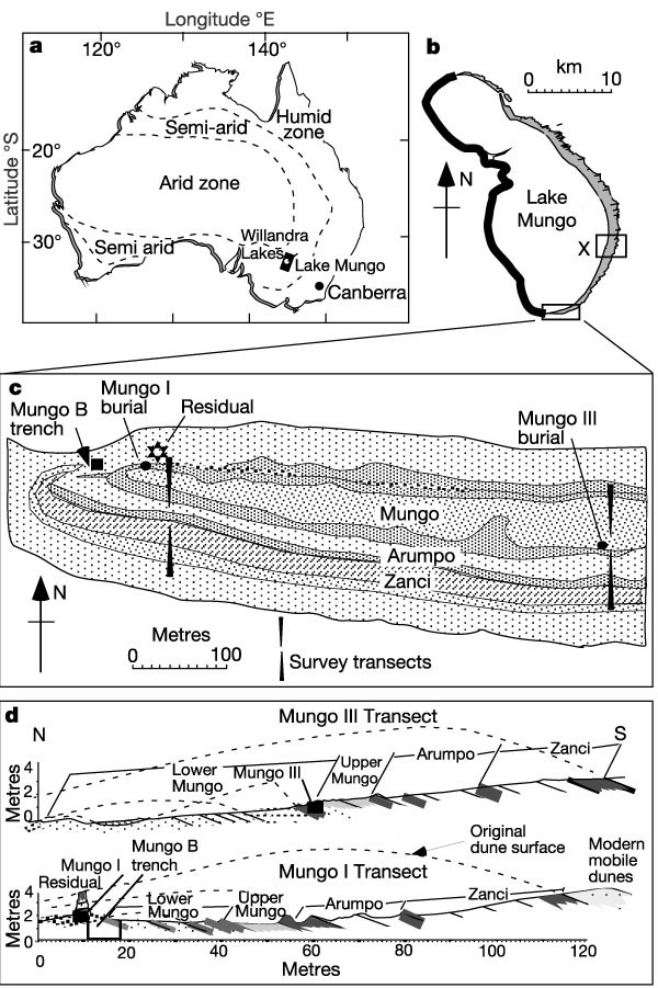 New ages for human occupation and climatic change at Lake Mungo, Australia  | Nature
