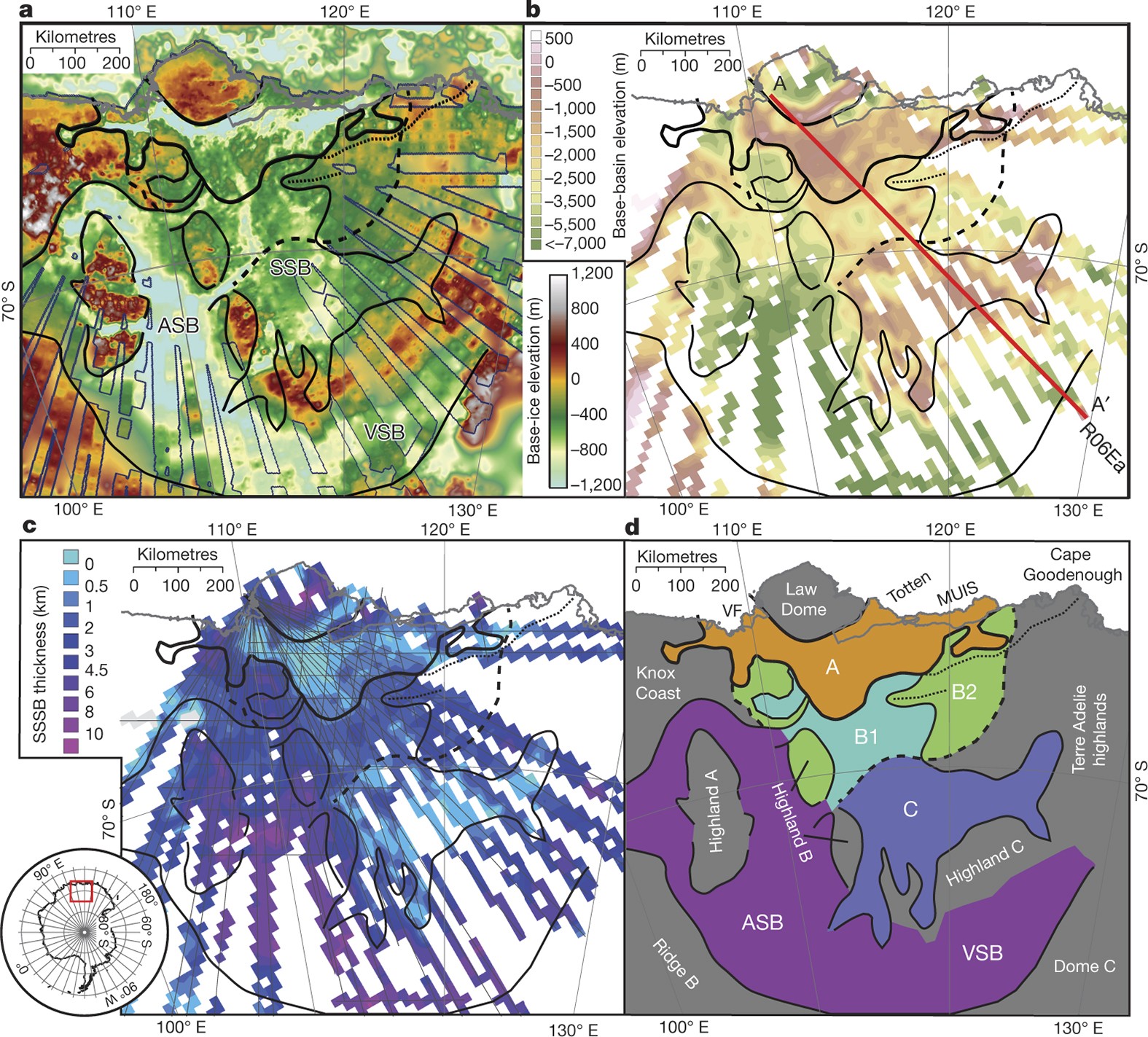 Repeated Large Scale Retreat And Advance Of Totten Glacier Indicated By Inland Bed Erosion Nature