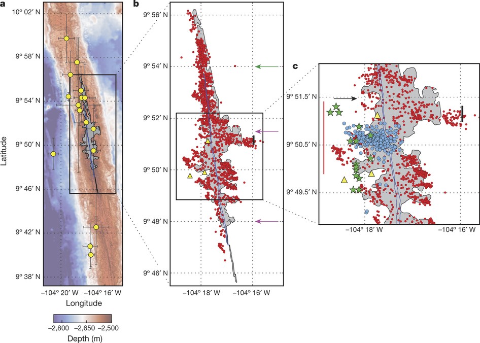 Dynamics Of A Seafloor Spreading Episode At The East Pacific