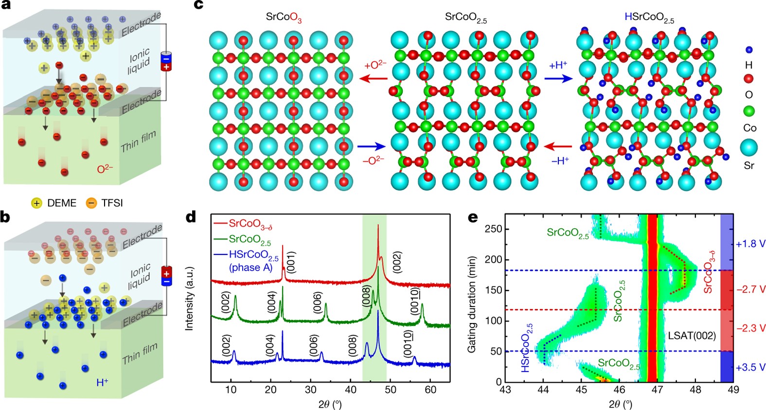 Electric Field Control Of Tri State Phase Transformation With A