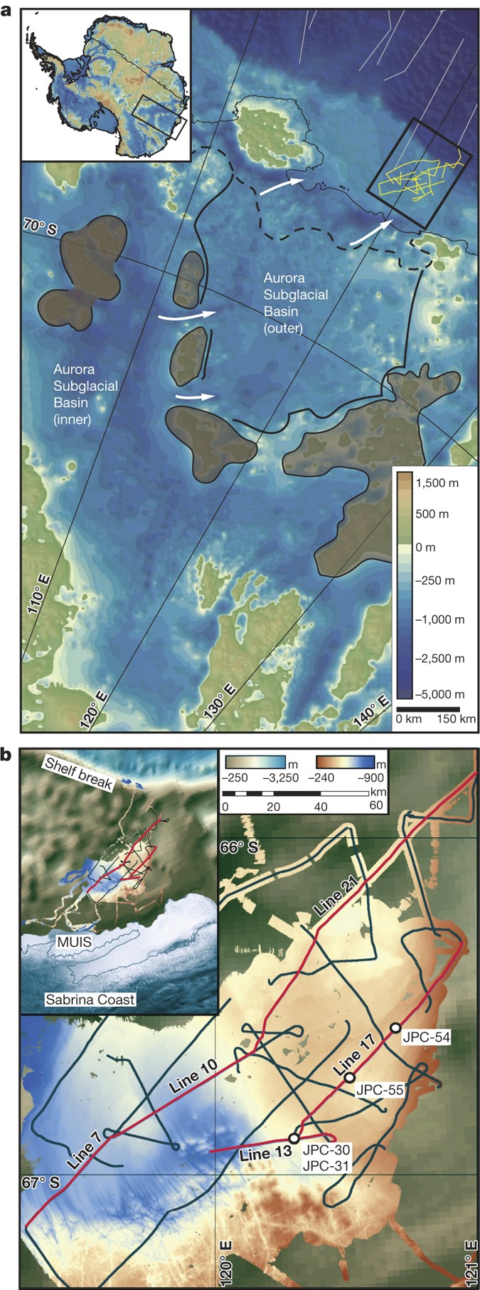 Initiation And Long Term Instability Of The East Antarctic Ice Sheet Nature