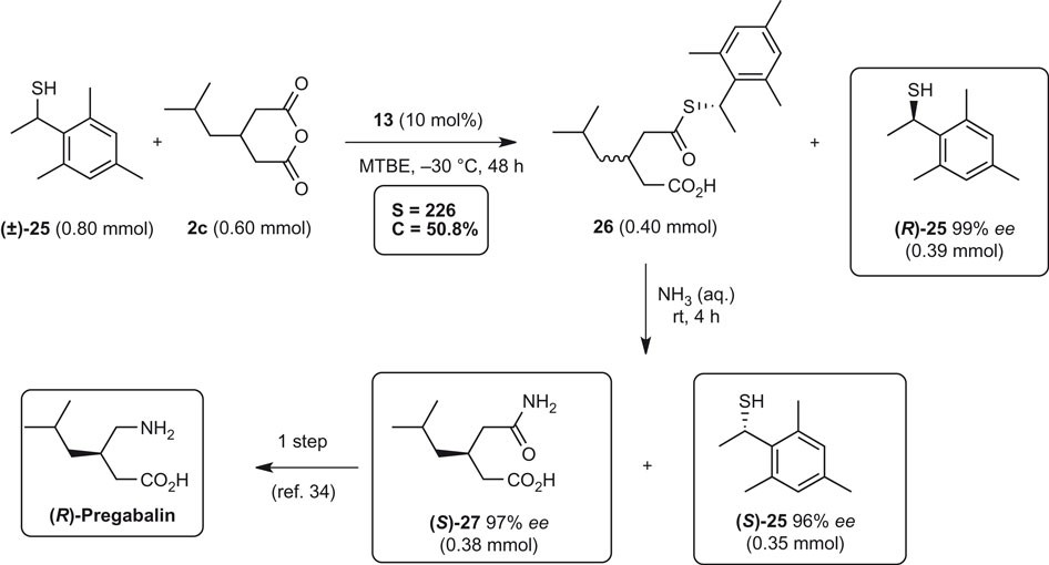 Synergistic organocatalysis in the kinetic resolution of secondary thiols  with concomitant desymmetrization of an anhydride | Nature Chemistry