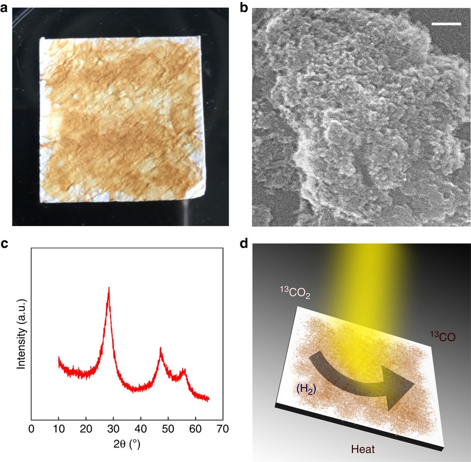 Heterogeneous reduction of carbon dioxide by hydride-terminated silicon  nanocrystals | Nature Communications