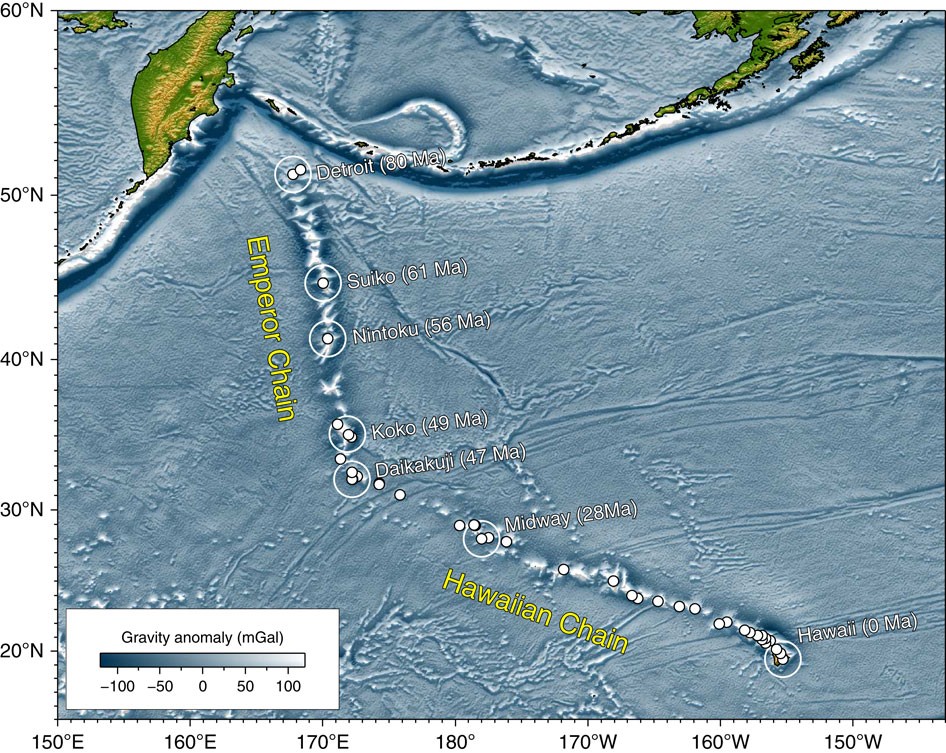 Pacific plate motion change caused the Hawaiian-Emperor Bend | Nature  Communications