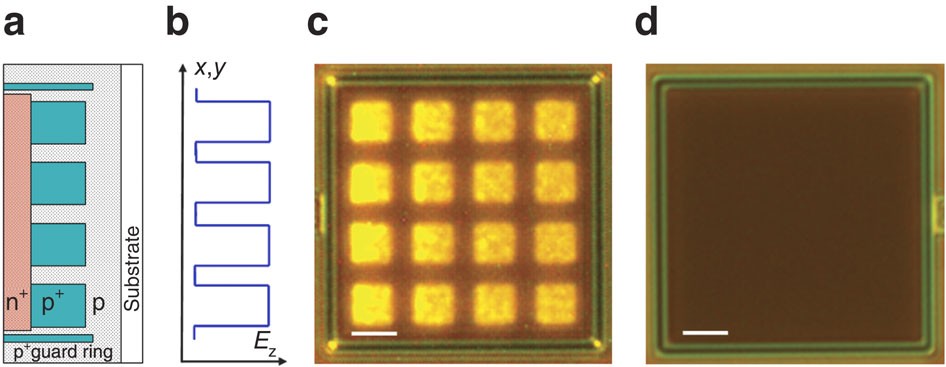 Figure 1: Device structure and microscopy.