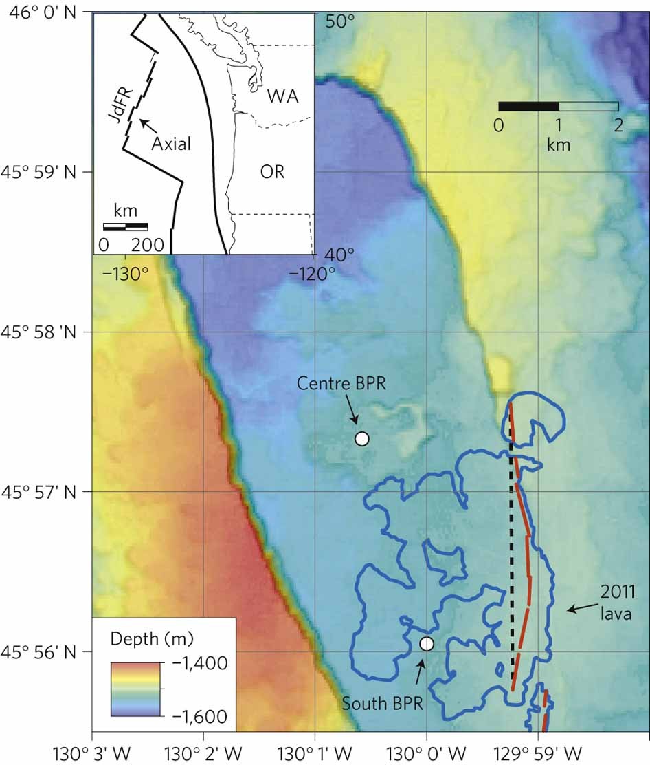 Seafloor Deformation And Forecasts Of The April 11 Eruption At Axial Seamount Nature Geoscience Seafloor Deformation And Forecasts Of The April 11 Eruption At Axial Seamount Nature Geoscience