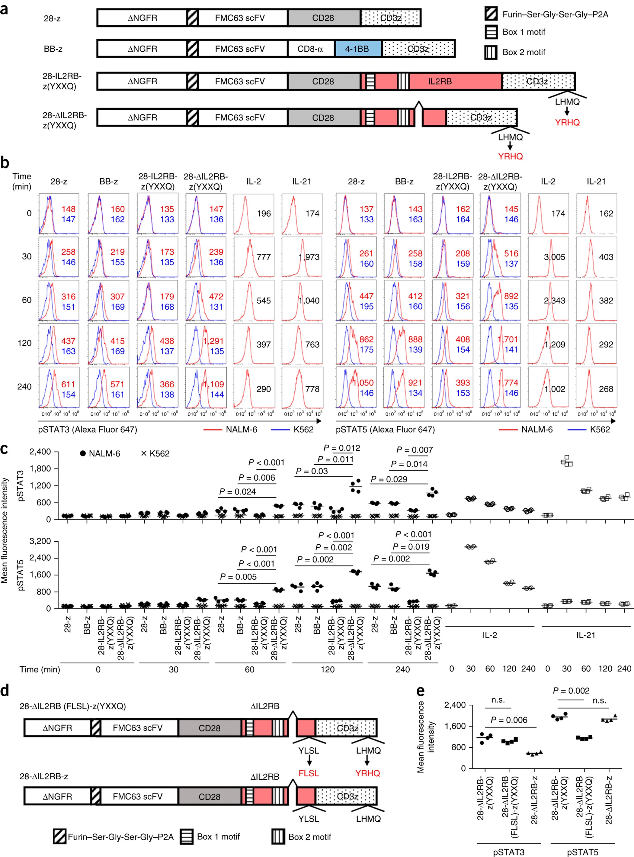 A novel chimeric antigen receptor containing a JAK–STAT signaling domain  mediates superior antitumor effects | Nature Medicine