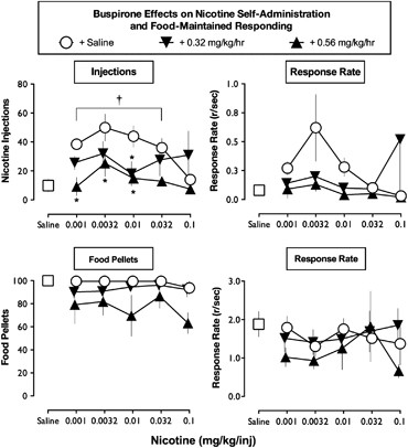 Effects of Chronic Buspirone Treatment on Nicotine and Concurrent  Nicotine+Cocaine Self-Administration